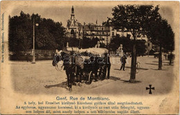 T2/T3 1898 (Vorläufer) Genf, Geneva; Rue De Montblanc. A Hely, Hol Erzsébet Királynő (Sissi) Luccheni Gyilkos által Megt - Unclassified