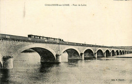 Chalonnes Sur Loire * Pont De Laleu * Passage D'un Train * Ligne Chemin De Fer Maine Et Loire - Chalonnes Sur Loire