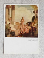 Cartolina Postale Cassa Di Risparmio Delle Provincie Lombarde 1942 - "Il Risparmio", Quadro Di Ottavio Grolla - Banques