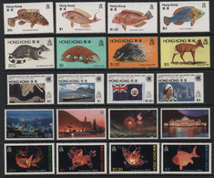 Hong Kong (10) 1981-84 Commemoratives. 5 Different Sets. Mint. Hinged. - Other & Unclassified