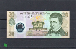 HONDURAS 2008, 20 LEMPIRAS, POLIMERO, P-95a.1, SC-UNC, 2 ESCANER, 1ª FIRMA, ESCASO - Honduras