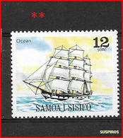 SAMOA 1981 Sailing Ships   MINT    	"Ocean" - Samoa