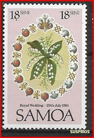 SAMOA 1981 Royal Wedding Of Prince Charles And Lady Diana Spencer   MINT  Bouquet - Samoa