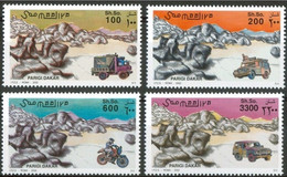 Somalia, 2002, Rallye Paris To Dakar, Cars, Motorcycles, MNH, Michel 967-970 - Somalie (1960-...)