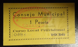 CABRA (CÓRDOBA).  1 PTA CONSEJO MUNICIPAL. - Autres & Non Classés