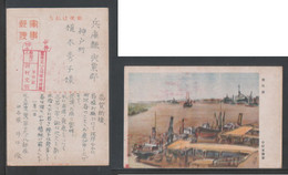 JAPAN WWII Military Tanggu Harbor Picture Postcard North China Luoyang 110th Division CHINE WW2 JAPON GIAPPONE - 1941-45 Nordchina