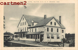 BRAEMORE HOTEL MILTON BRAMAN MGR. CURB SERVICE HAMBURGERS NEW-HAMPSHIRE DEVANTURE - Autres & Non Classés