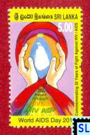 Sri Lanka Stamps 2011, HIV, World AIDS Day, Medical, MNH - Sri Lanka (Ceylon) (1948-...)