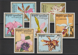 Kampuchea 1988 Fleurs Orchidées 837-43 7 Val ** MNH - Kampuchea