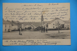 Marbehan 1910: Rue De L'église Très Animée - Andere & Zonder Classificatie