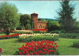 Torino (Piemonte) Giardini Del Valentino E Castello Medioevale, Jardins Du Valentino Et Chateau Du Moyen Age - Parcs & Jardins