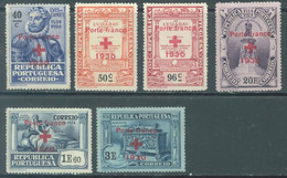 Portugal 1930 - Cruz Vermelha - Serie Completa Afinsa 23/28 - Unused Stamps