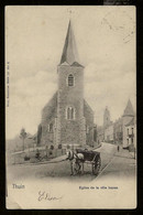 Delcampe - Thuin "Eglise De La Ville Basse" Met Sterstempel Relais Everbecq 3 JANV 1903 (hoekje Geplooid) - Thuin