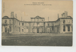 Delcampe - GUERRE 1914-18 - GERBÉVILLER - Le Château - Façade Sur Le Parc - Gerbeviller