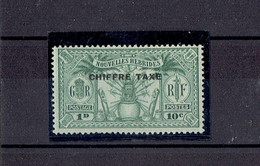 TP NOUVELLES HEBRIDES - TAXE N°1 - X - 1925 - Timbres-taxe