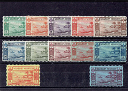 TP NOUVELLES HEBRIDES - N°100/111 - X - TTB - 1938 - Collections, Lots & Series