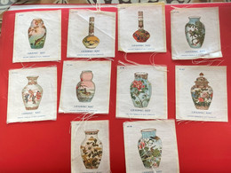 10 X Collectors Silk BDV B D V Phillips Cigarettes Silks Ceramic Art C1925-Insights - Godfrey Phillips Badges En Soie - Autres & Non Classés