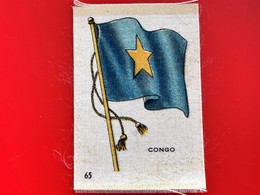 CONGO BELGE Collectors Silk BDV Phillips Cigarettes Silks Flag Drapeau C1925-Insights-Godfrey Phillips Badge En Soie - Sonstige & Ohne Zuordnung