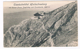A-4517   HOCHSCHNEEBERG : Eisenbahnhotel  Mit Kaiser Franz Josef-Weg Und Gruselwarte - Schneeberggebiet