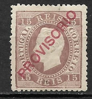 Portugal 1892 - D. Luiz Provisório Afinsa 84 - Unused Stamps