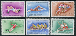 ROMANIA 1984 Olympic Games, Los Angeles I MNH / **.  Michel 4042-47 - Nuovi