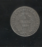 Fausse 1 Francs 1884 - Pièce Moulée - Exonumia - Errors & Oddities