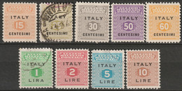 Italy AMG Sicily 1943 Sc 1N1-9 Sa 1-9 Complete Set MH/used - Anglo-american Occ.: Sicily