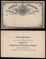 1888 NICARAGUA -  ¼ C PRIVATE POSTAL STATIONERY CARD - GRATIS BEIGABE SENF'S BRIEFMARKEN JOURNAL - SELTEN RARE - Sonstige & Ohne Zuordnung