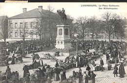 Luxembourg - La Place Guillaume (top Animation, Jour De Marché, P C Schoren 1912) - Luxemburg - Town