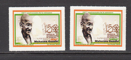 2019 Mali Mahatma Gandhi Rouletted  Complete Set Of 2 MNH Bought In Bamako GPO  **DIFFICULT*** - Mali (1959-...)