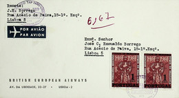 1965. Portugal. 1º Voo TAP Faro-Lisboa - Briefe U. Dokumente