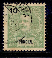 ! ! Funchal - 1897 D. Carlos 10 R - Af. 15 - Used - Funchal