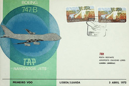1972. Portugal. 1º Voo TAP Lisboa-Luanda Em Boeing 747B - Lettres & Documents