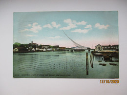 New Haven CT , QUINNIPIAC RIVER BRIDGE, OLD POSTCARD  0 - New Haven