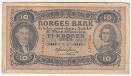 NORGE - 10 Kroner  1941 - Norway