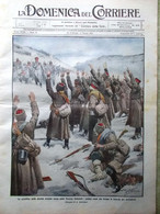 La Domenica Del Corriere 28 Febbraio 1915 WW1 Novelli Reiter Bernhardt Maltempo - Guerra 1914-18