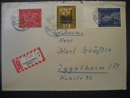 Deutschland BRD R-Zettel 1960- Reco-Beleg Gelaufen Von Ludwigshafen Nach Iggelheim - R- Und V-Zettel