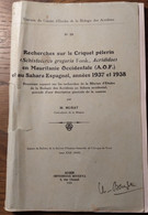 Recherches Sur Le Criquet Pèlerin En Mauritanie_Travaux Du Comité D'études De La Biologie Des Acridiens_n°29_1939 - 1901-1940