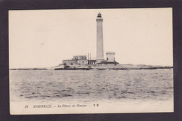 CPA Phare écrite Marseille Planier - Faros