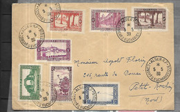 Algérie  Lettre Du   05 05 1939 Du Congrès Eucharistique D' Alger Pour Petit Ronchin ( 59 ) - Storia Postale