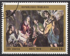 Togo 1970 Sc. 762 "Adorazione Dei Pastori"  Quadro Dipinto Da El Greco Manierismo Paintings Preobliterato - Religion