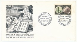 ANDORRE - Enveloppe FDC =>  Philatec Paris1964 - FDC