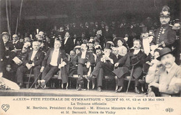 Vichy      03       Fête Fédérale  De Gymnastique .La Tribune Officielle. M.Bartou Et Le Maire              (voir Scan) - Vichy