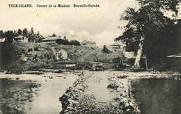 PC CPA PAPUA NEW GUINEA, YULE ISLAND, CENTRE DE LA MISSION, Postcard (b19800) - Papouasie-Nouvelle-Guinée