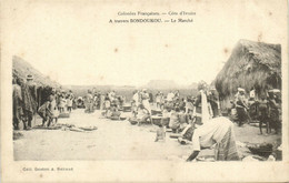 PC CPA IVORY COAST, TRAVERS BONDOUKOU, LE MARCHÉ, Vintage Postcard (b21082) - Côte-d'Ivoire