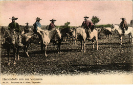 PC CPA CHILE, HACIENDO CON SUS VAQUEROS, Vintage Postcard (b22191) - Chili