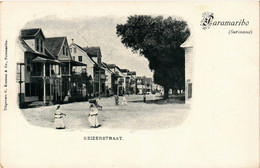 PC CPA PC CPA SURINAME PARAMARIBO, KEIZERSTRAAT, VINTAGE POSTCARD (b4763) - Surinam