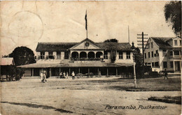 PC CPA PC CPA SURINAME SOUTH AMERICA, PARAMARIBO, POST OFFICE, POSTCARD (b4737) - Suriname