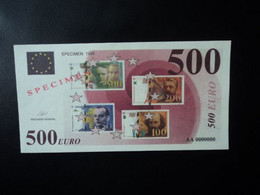 500 EURO SPECIMEN 1998   état SPL * - Privatentwürfe