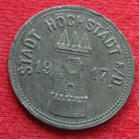Germany Hochstadt  50 Pfennig  1917  Bavaria  Allemagne Alemanha Zinc Notgeld 192 - Autres & Non Classés